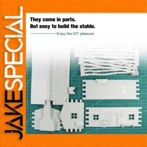 O Scale Unpainted Log Cabin with Corral Kit