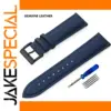 Navy Blue Genuine Leather Watch Band for All Sizes