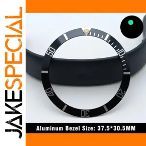 Black Sloping Ceramic Bezel Insert 37.5mm