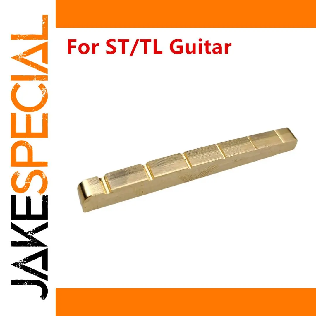 Solid Brass Guitar Nut for ST TL Models 42-43mm 1 Solid Brass Guitar Nut for ST TL Models 42-43mm