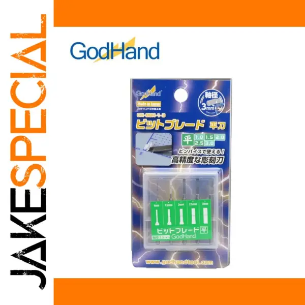 GodHand Flat Chisel Bits 1.0mm to 3.0mm