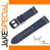 Vintage Genuine Leather Watchband 22cm Dark Blue
