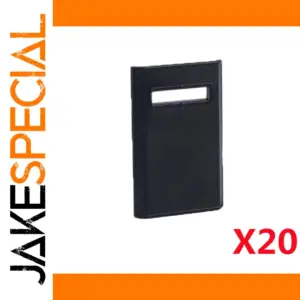 Set of 20 Black Handheld Shields for Figures