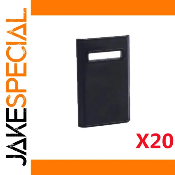 Set of 20 Black Handheld Shields for Figures