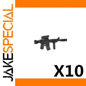 10-Pack Military Rifle Minifigure Accessories