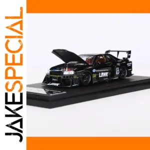 1:64 Scale Black Nissan Skyline GT-R R34 Model