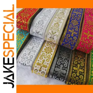 Vintage Ethnic Embroidery Ribbons 25mm for DIY