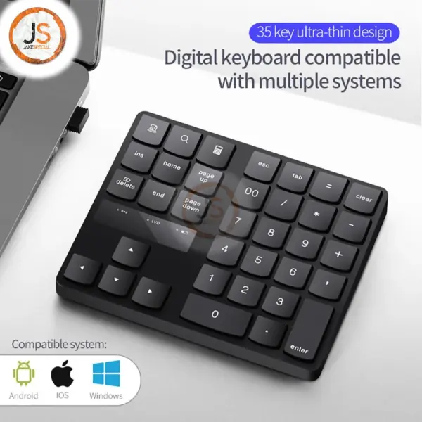 USB 2.4G Wireless Mini Keyboard for Tablets & PCs - Image 3