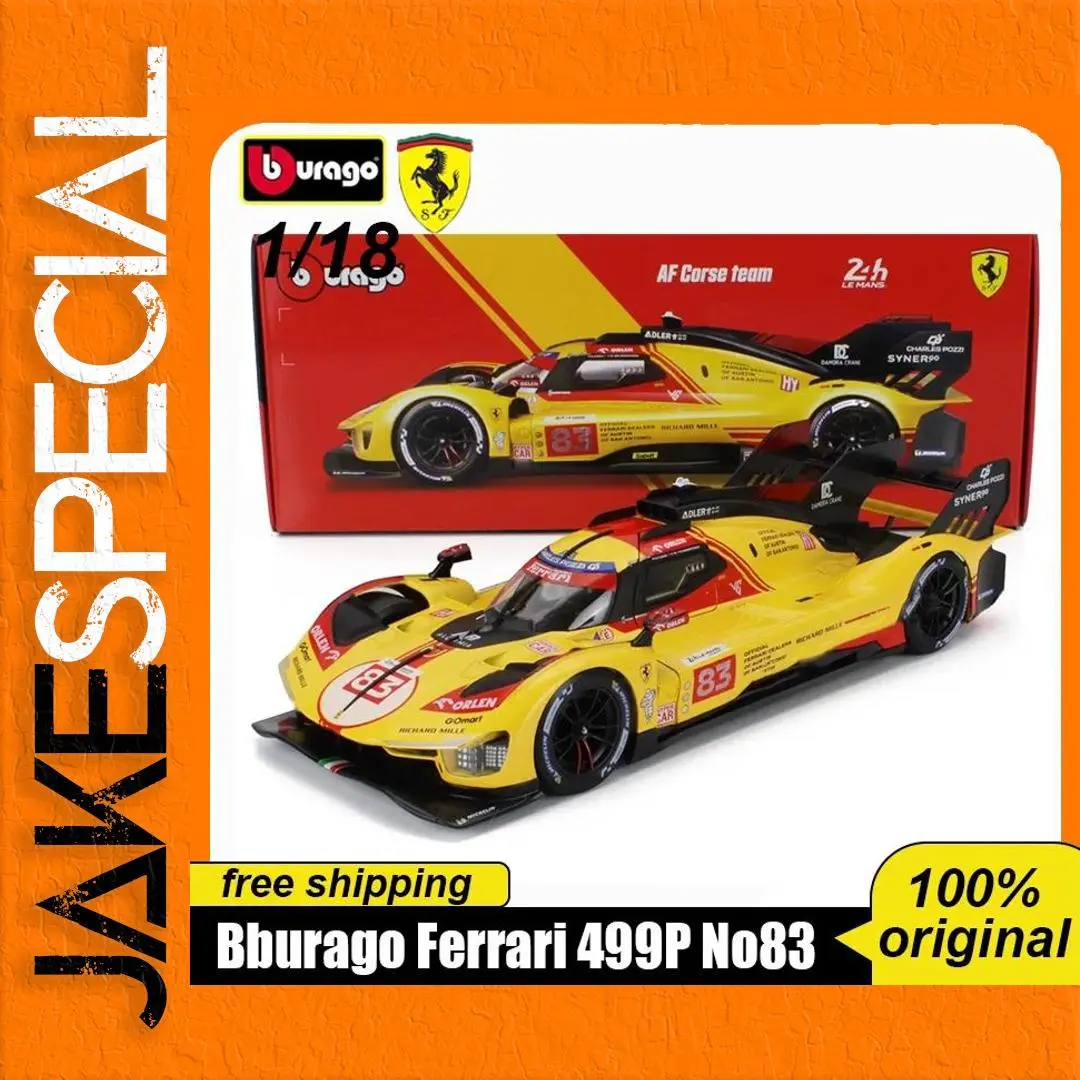 Bburago 1:18 Diecast Ferrari 499p Model 1 Bburago 1:18 Diecast Ferrari 499p Model