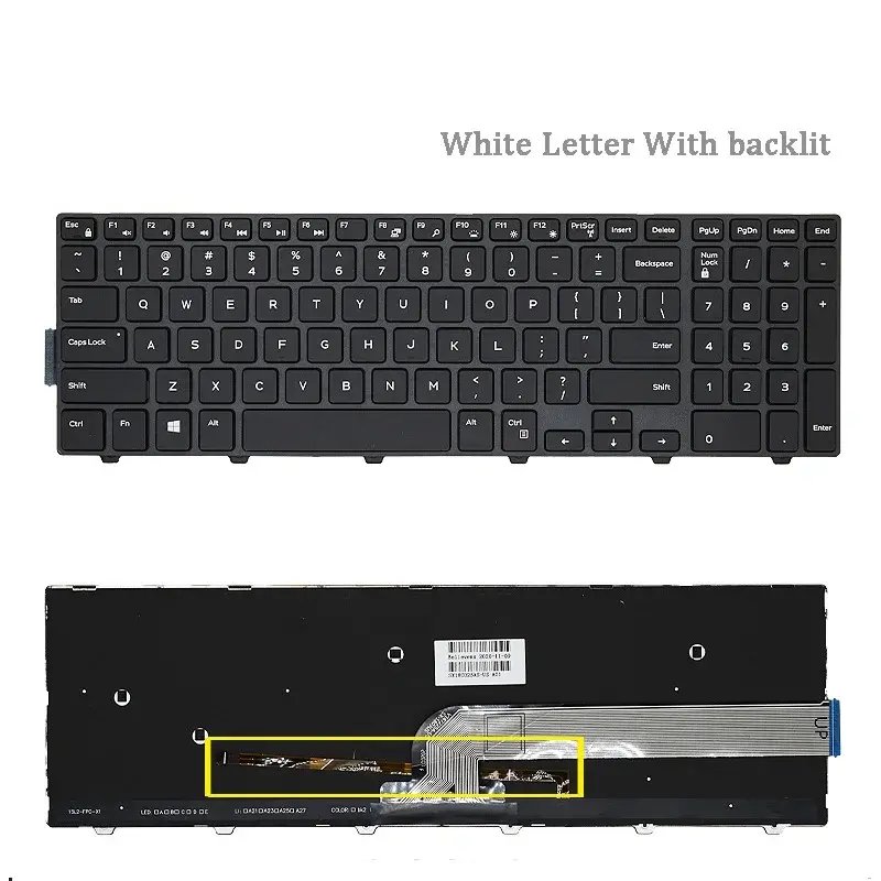 Dell Laptop Keyboard 15R 3541 3542 3543 Series 8 Dell Laptop Keyboard 15R 3541 3542 3543 Series - Image 8