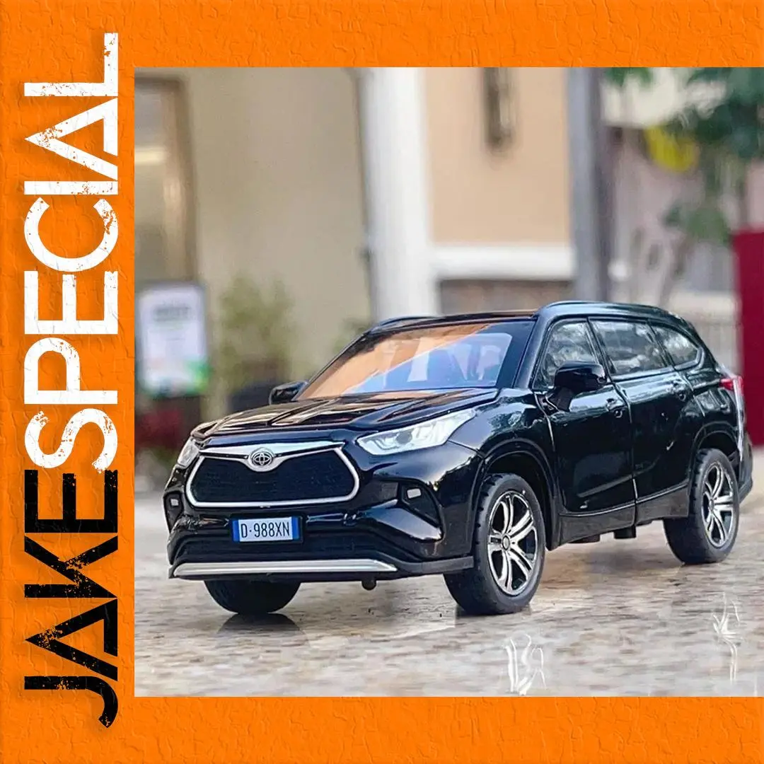 1:32 Scale Black Toyota Highlander Model 1 1:32 Scale Black Toyota Highlander Model