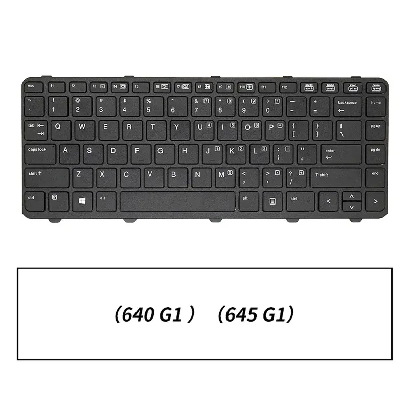 HP ProBook 640 G1 645 G1 Black Keyboard 2 HP ProBook 640 G1 645 G1 Black Keyboard - Image 2