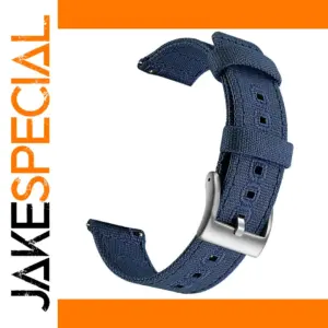 Navy Blue Canvas Quick Release Watch Band