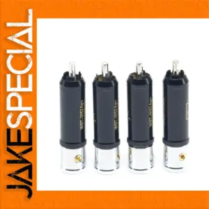 WBT-0152Ag RCA Plug Connectors - 4 Pack