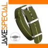 Olive Green Nylon Watch Band 20mm 22mm