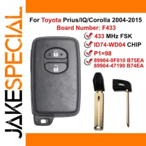 Smart Key 2 Buttons for Toyota Models