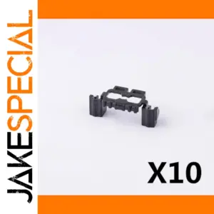 Set of 10 Black Minifigure Accessory Pieces