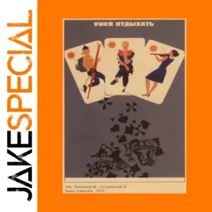 Retro Leisure Activities Wall Poster 30x21cm