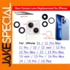 iPhone Camera Lens Replacement Set for Models 11-15