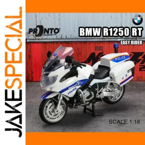 BMW R1250 RT Police Motorcycle Scale Model 1:18