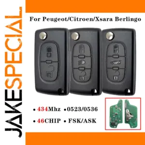 Flip Remote Car Key for Citroën Peugeot