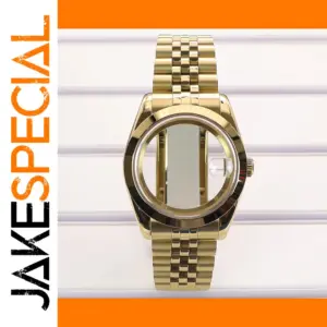 Gold PVD NH35 Watch Case with Sapphire Glass