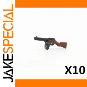 Miniature Submachine Gun Model Set of 10