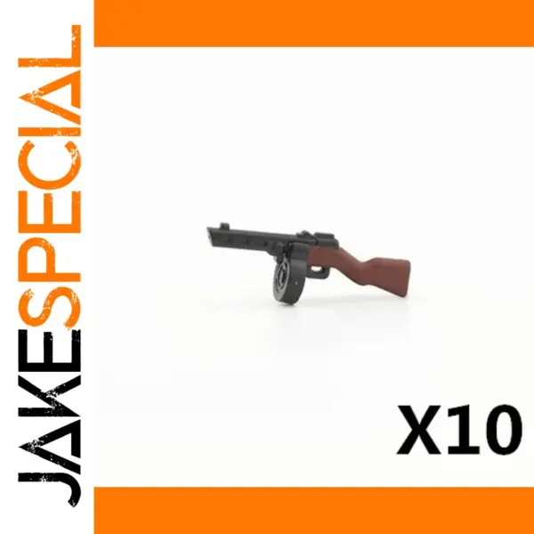 Miniature Submachine Gun Model Set of 10