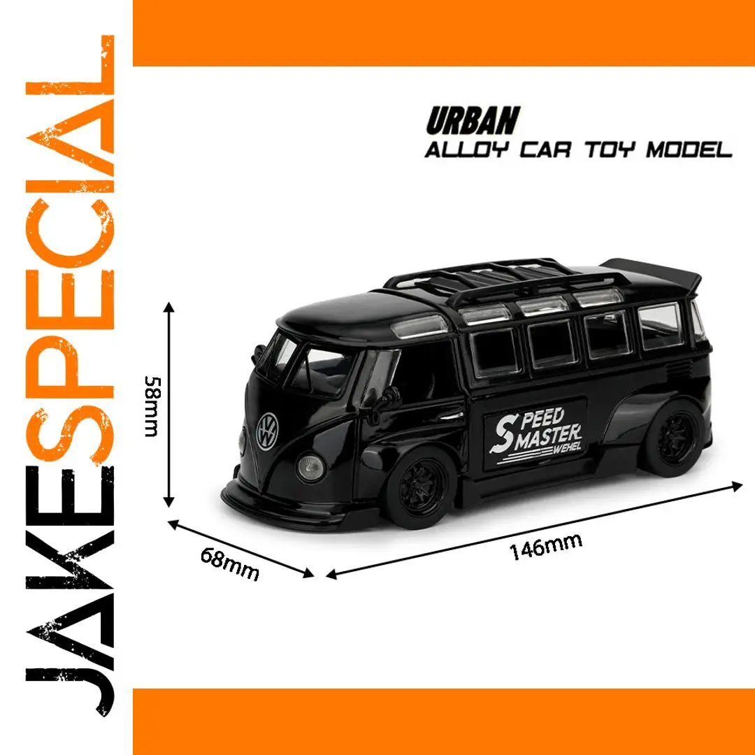 1:32 Volkswagen Bus T1 Diecast Black Model 1 1:32 Volkswagen Bus T1 Diecast Black Model