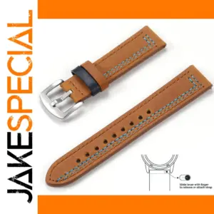 Vintage Leather Smartwatch Band 22mm 20mm