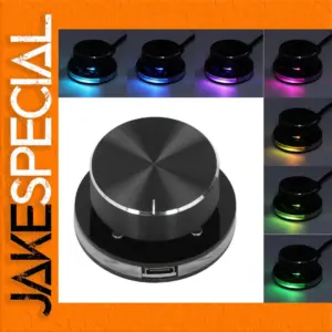 USB Volume Control Knob with RGB Lighting
