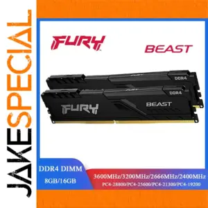 Fury Beast DDR4 RAM 8GB/16GB 2400-3600MHz