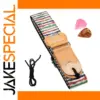 Colorful Adjustable Guitar Strap with Picks