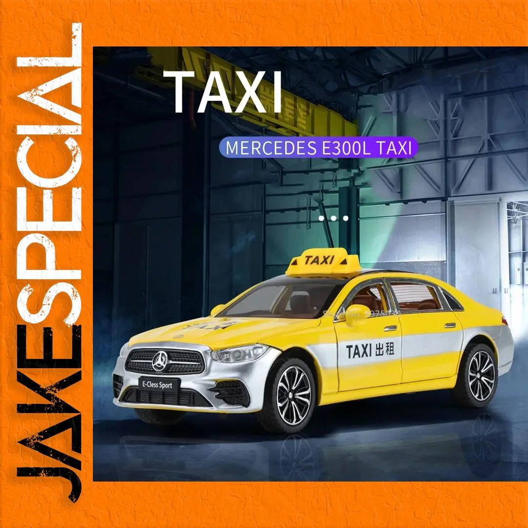 1:24 Scale E300L Taxi Diecast Model Toy 1 1:24 Scale E300L Taxi Diecast Model Toy