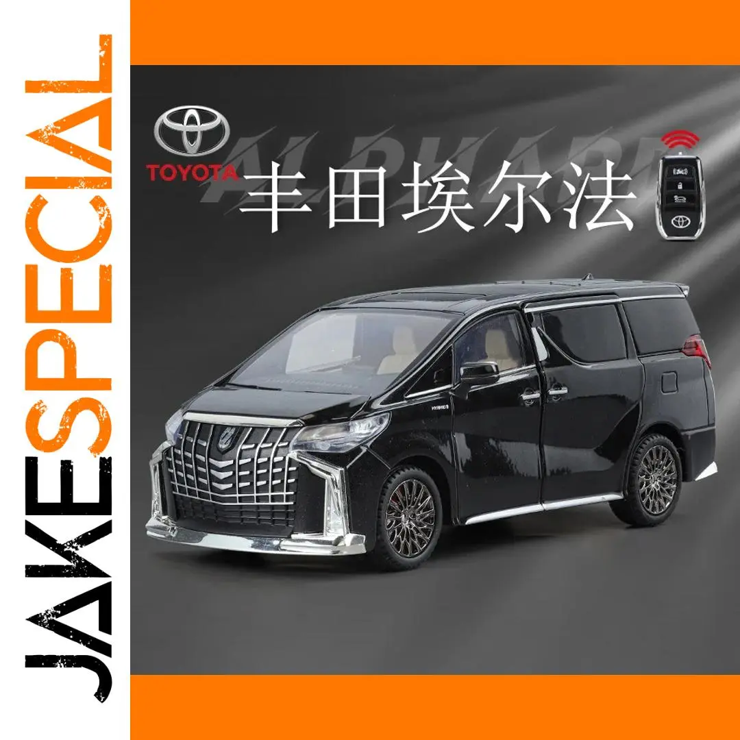 1:24 Scale Black Toyota Alphard Diecast Model 1 1:24 Scale Black Toyota Alphard Diecast Model