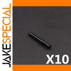 10-Pack Black Plastic Minifigure Accessories