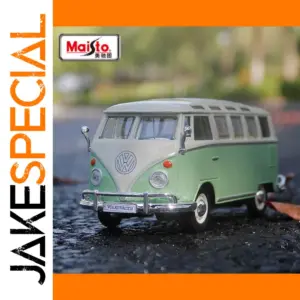Diecast 1:24 Volkswagen T1 Bus Model Mint Green
