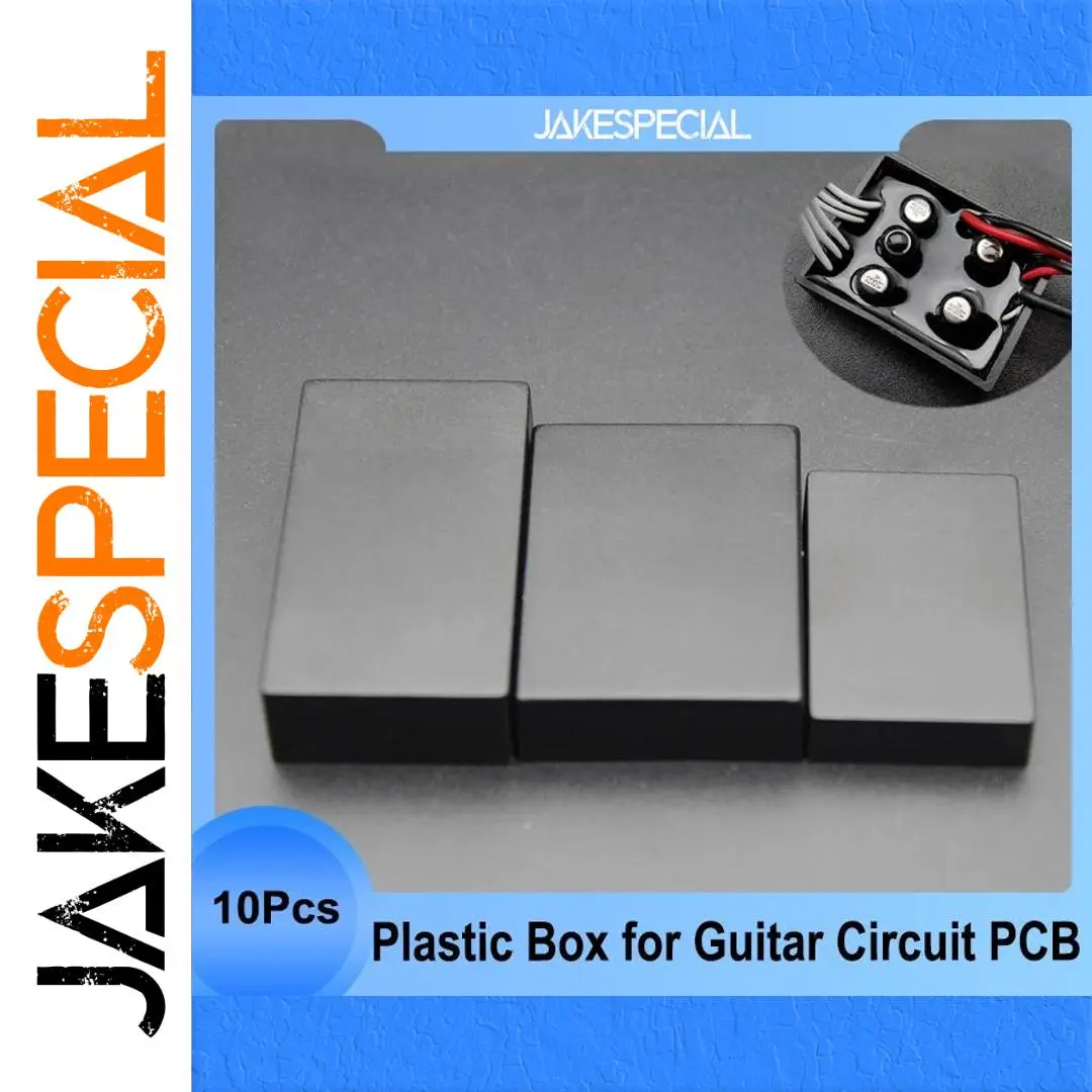 Black Plastic Boxes Set for Electric Guitar Preamp 1 Black Plastic Boxes Set for Electric Guitar Preamp