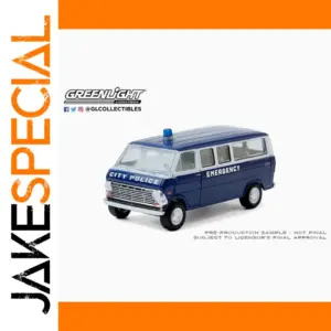 1969 Ford Club Wagon Diecast Model Blue 1:64