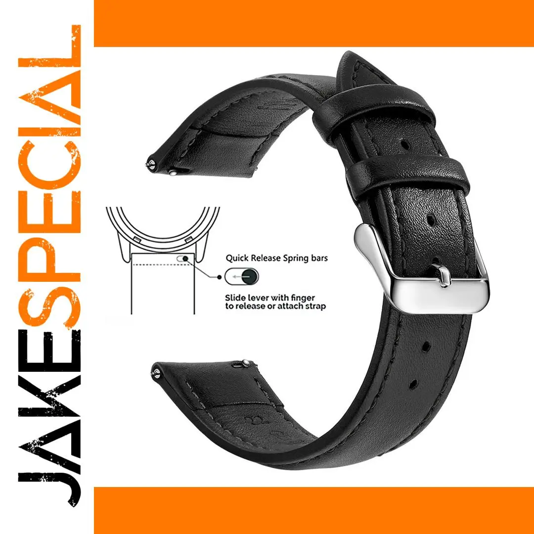 Genuine Leather Watch Band for Samsung, Garmin 1 Genuine Leather Watch Band for Samsung, Garmin