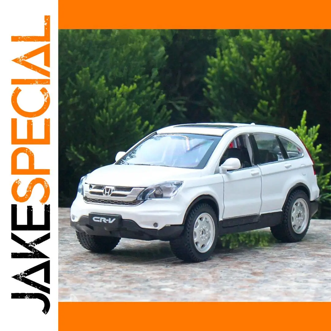1:32 White Honda CR-V Diecast Model Car 1 1:32 White Honda CR-V Diecast Model Car