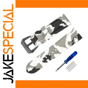 Silicone Camouflage Watch Band 20mm 22mm 24mm 26mm