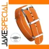 Orange Nylon Military Watch Band 20mm 22mm