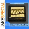 Vintage 4-String Bass Bridge in Shiny Gold