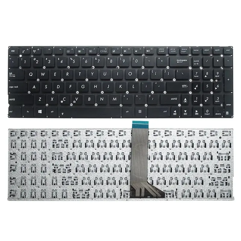 ASUS Laptop Keyboard Replacement QWERTY Black 2 ASUS Laptop Keyboard Replacement QWERTY Black - Image 2