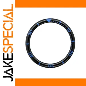 39mm Flat Black Blue Bezel Insert for SKX 6105 6309