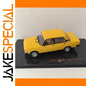 1:43 Scale Diecast Yellow LADA 2105 Model