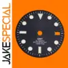 28.5mm Black GMT Watch Dial for NH34 NH35