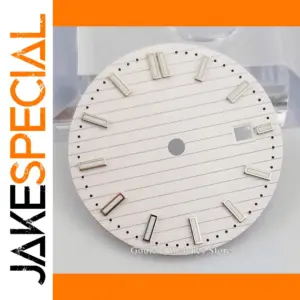 Goutent 31.5mm Minimalist White Watch Dial