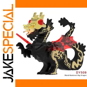 Medieval Black Dragon Building Block Toy DY509